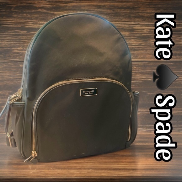 Kate ♠️ Spade New York Dawn Medium Green Backpack, $329 MSRP Cert. Authentic - Picture 1 of 16
